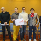 La agrupación se presentaba ayer ante los medios de comunicación.-B. C.