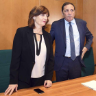 Aser Morato y Sáez Aguado. en una reunión reciente en Burgos.-ICAL