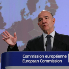 El comisario europeo de Asuntos Económicos y Financieros, Pierre Moscovici.-/ OLIVIER HOSLET (EFE)