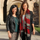 La bailaora Sandra Pinilla (i.) y la actriz Violeta Ollauri, en el Hospital del Rey tras la presentación de esta nueva programación.-Jaime Carazo