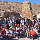 Alumnos y profesores burgaleses viajaron a la isla griega de Lesbos a principios de este mes, toda ella un geoparque.-ECB