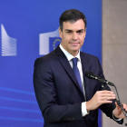 Pedro Sánchez, en su estreno en Bruselas.-ERIC VIDAL / REUTERS