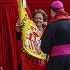 La alcaldesa de Valencia, Rita Barberá, en el acto de este domingo.-Foto: MIGUEL LORENZO