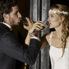 Feliciano López y Alba Carrillo, el día de su boda, el año pasado en Toledo.-EFE / ISMAEL HERRERO