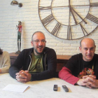Los representantes de Arte de Troya, Javier Ajenjo, Xandra González y Javier del Pozo.-ECB
