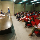 La consejera de Economía y Hacienda, Pilar del Olmo, durante la presentación de las jornadas.-RAÚL OCHOA