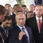 Putin muestra a Erdogan una feria de aviación en Zhukovski, cerca de Moscú.-ALEKSÉI NIKOLSKY (SPÚTNIK)