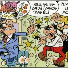 Viñeta de 'El tesorero', nuevo álbum de Mortadelo y Filemón, de Ibáñez.-