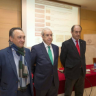 Emilio Melero (D), Consejero del Consejo de Cuentas de Castilla y León, Jesús Encabo Terry (C), presidente del Consejo de Cuentas de Castilla y León y Miguel Ángel JimÉnez (i), Consejero del Consejo de Cuentas de Castilla y León-Ical