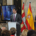 Intervención de SM Felipe VI Antolín en la entrega del premio Reino de España a la Trayectoria Empresarial a José Antolín. © EL CORREO DE BURGOS