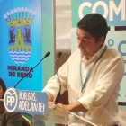 Jorge Castro, ayer, durante el congreso comarcal del PP en Miranda.-ECB