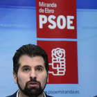 Luis Tudanca en Miranda.-ICAL