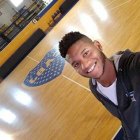 Jasiel Rivero posa en las instalaciones de Boca Juniors.-TWITTER /  @PUNTOBOCARADIO