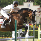 Imagen de uno de los participantes en el Concurso Nacional de Saltos celebrado en La Deportiva.-SANTI OTERO