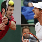 Novak Djokovic y Andy Murray se enfrentarán en la final de Roland Garros.-REUTERS / AP