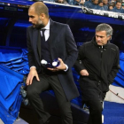 Pep Guardiola y José Mourinho, en un encuentro en el año 2011-AGUSTÍN CATALÁN