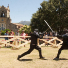 Los duelistas medievales se emplearon a fondo en el ‘campo del honor’ fredense.-G. G.