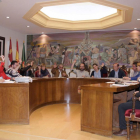 Un momento del Pleno de ayer en el que la coalición AB-PSOE aprobó ayer por mayoría absoluta sus primeros Presupuestos.-G. G.