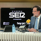 Mariano Rajoy, entrevistado por Pepa Bueno en la SER, este miércoles-EFE / BALLESTEROS