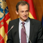 El ministro de Ciencia Innovación y Universidades, Pedro Duque, el pasado día 25, en Valencia.-JUAN CARLOS CÁRDENAS (EFE)