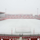 Montilivi, estadio del Girona FC, nevado-EL PERIÓDICO