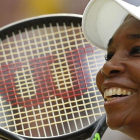 Venus Williams, feliz tras ganar a Konta y pasar a la final de Wimbledon.-AFP / ADRIAN DENNIS