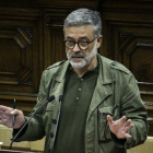 El diputado de la CUP Carles Riera, en el Parlament.-JOAN CORTADELLAS