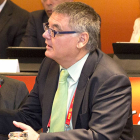Francisco Roca, presidente ejecutivo de la ACB, durante una intervención.-FEB