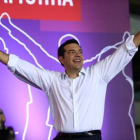 Alexis Tsipras, este viernes en el mitin de cierre de campaña.-AP / LEFTERIS PITARAKIS