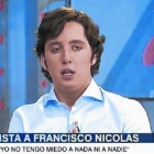 Francisco Nicolás Gómez, anoche en Tele 5.-Foto: TELE 5