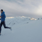 Dani Arce durante un entrenamiento en las faldas del Veleta (Sierra Nevada)-ECB