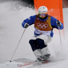 Choi Jae-woo, durante los Juegos, es uno de los esquiadores suspendidos.-/ LEE JIN-MAN (AP)