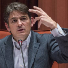 Oriol Pujol durante su comparecencia en la comisión de investigación en el Parlament, el pasado 2 de marzo.-Foto:   FERRAN SENDRA