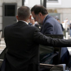 El presidente del Gobierno Mariano Rajoy, a su llegada al Congreso de los Diputados.-EFE