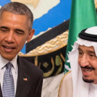 Obama y el rey Salman de Arabia Saudí, en Riad, el 21 de abril.-EFE / SAUDI PRESS AGENCY