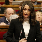 Ines Arrimadas, líder de Ciudadanos en Cataluña, en el Parlament.-ACN / GUILLEM ROSET