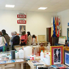Vista general de la exposición sobre la fábrica de productos fotográficos Valca.-ECB
