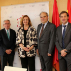 (I a d)Olaia Abadía, Francisco J. Martín, Juan C. Aparicio, Cristina de la Torre, Andrés Hernando, Alberto Gómez y Agustín Remesal.-ECB