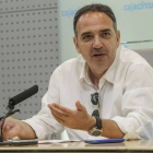 Andreu Casadevall, durante un momento de la comparecencia ofrecida en la mañana de ayer.-SANTI OTERO