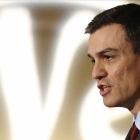 Sánchez, durante la presentación del alcalde de Valladolid, este martes en Madrid.-EFE