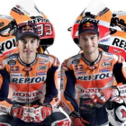 Marc Márquez y Dani Pedrosa se han presentado hoy en Indonesia con el equipo Repsol-Honda.-REPSOL-HONDA MEDIA