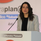 Inés Arrimadas, en el desayuno Primera Plana de EL PERIÓDICO.-DANNY CAMINAL