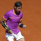 Rafael Nadal celebra su victoria ante Djokovic.-EFE / KIKO HUESCA