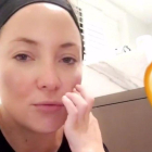 Kate Hudson, maquillada por su hijo de cinco años.-INSTAGRAM