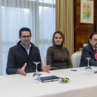 De izquierda a derecha, Olaia Abadía, FranContador, Lorena de la Fuente, Ángel Guerra y Óliver Ramos.-SANTI OTERO