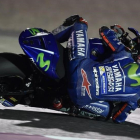 Maverick Viñales (Yamaha) dominó ayer el segundo día de test en Doha (Catar).-