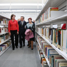 La consejera de Cultura y Turismo, María Josefa García Cirac, y el secretario de Estado de Cultura, José María Lassalle, visitan las nuevas instalaciones de la biblioteca pública de Segovia, acompañados de la alcaldesa de la ciudad, Clara Luquero-Ical