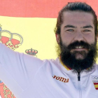 Regino Hernández celebra su bronce en Pyeongchang.-EFE / SERGEI ILNITSKY
