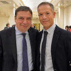 El ministro de Agricultura (izq) y el senador burgalés (dcha) mantuvieron ayer una reunión.-ECB