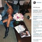 Irina, solo con un tanga y unas botas.-INSTAGRAM